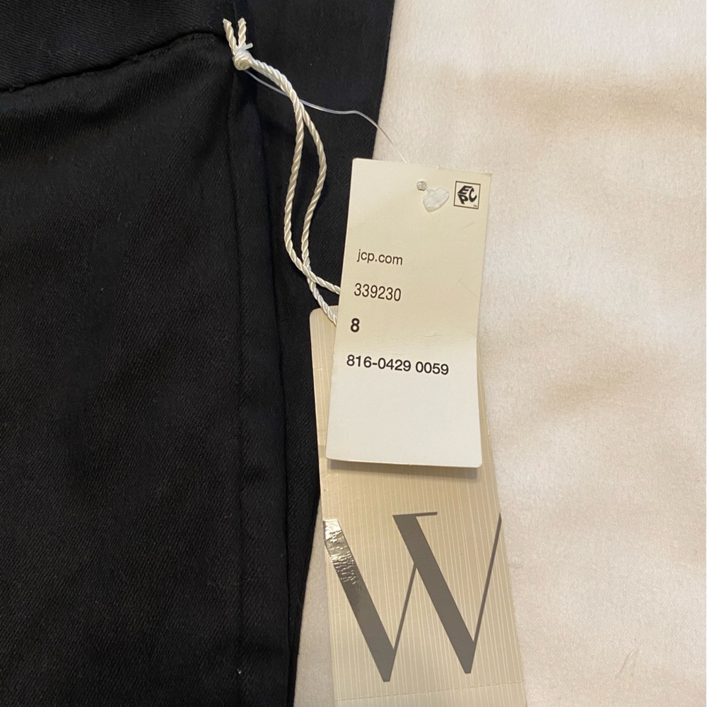 New black Worthington slim leg high rise pants size 8 with $54 tag - Picture 4 of 10